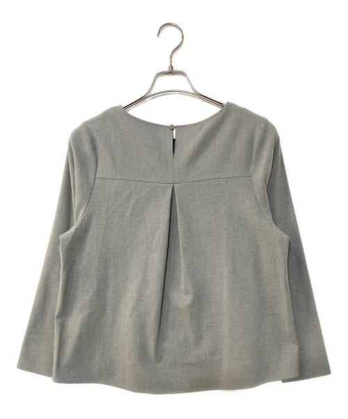 DONEEYU（ドニーユ）DONEEYU (ドニーユ) カシミヤタッチ両面起毛プルオーバー グレー サイズ:38の古着・服飾アイテム