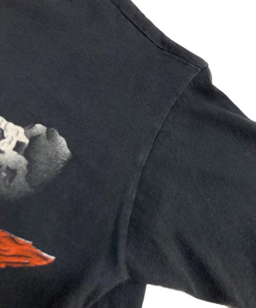 Hanes（ヘインズ）Hanes (ヘインズ) ヴィンテージプリントTシャツ ブラック サイズ:Mの古着・服飾アイテム