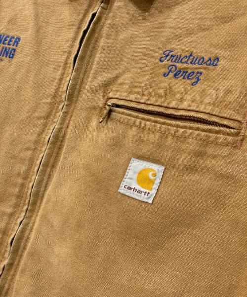 CarHartt（カーハート）CarHartt (カーハート) 企業刺繍デトロイトジャケット ブラウン サイズ:54の古着・服飾アイテム