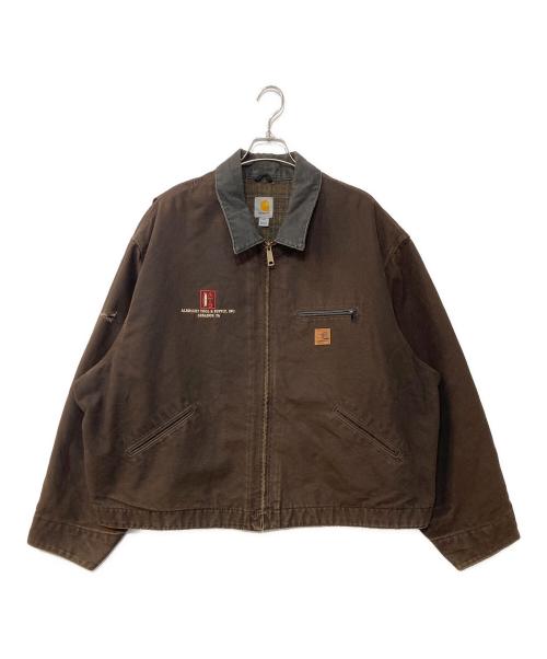 CarHartt（カーハート）CarHartt (カーハート) 企業刺繍デトロイトジャケット ブラウン サイズ:4XLの古着・服飾アイテム