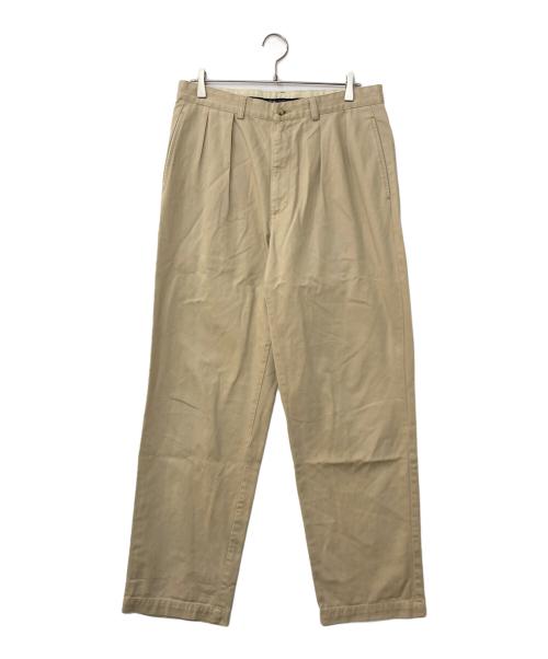 POLO RALPH LAUREN（ポロ・ラルフローレン）POLO RALPH LAUREN (ポロ・ラルフローレン) 2タックポロチノパンツ ベージュ サイズ:33の古着・服飾アイテム
