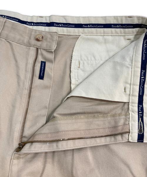 POLO RALPH LAUREN（ポロ・ラルフローレン）POLO RALPH LAUREN (ポロ・ラルフローレン) 2タックポロチノパンツ ベージュ サイズ:33の古着・服飾アイテム