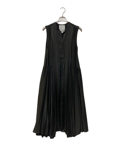 CHAOS（カオス）CHAOS (カオス) サンディングシルクワンピース ブラック サイズ:Fの古着・服飾アイテム