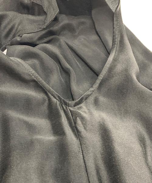 CHAOS（カオス）CHAOS (カオス) サンディングシルクワンピース ブラック サイズ:Fの古着・服飾アイテム