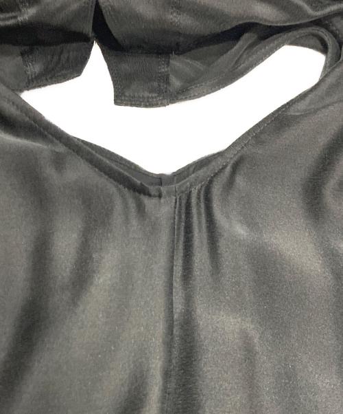CHAOS（カオス）CHAOS (カオス) サンディングシルクワンピース ブラック サイズ:Fの古着・服飾アイテム