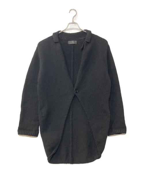 Y`s YOHJI YAMAMOTO（ワイズ ヨウジヤマモト）Y`s YOHJI YAMAMOTO (ワイズ ヨウジヤマモト) 燕尾ウールカーディガン ブラック サイズ:3の古着・服飾アイテム