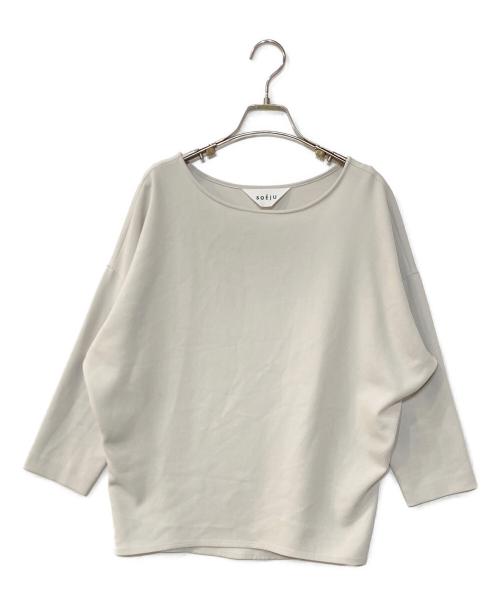SOEJU（ソージュ）SOEJU (ソージュ) コクーンブラウス8分袖 ホワイト サイズ:Lの古着・服飾アイテム