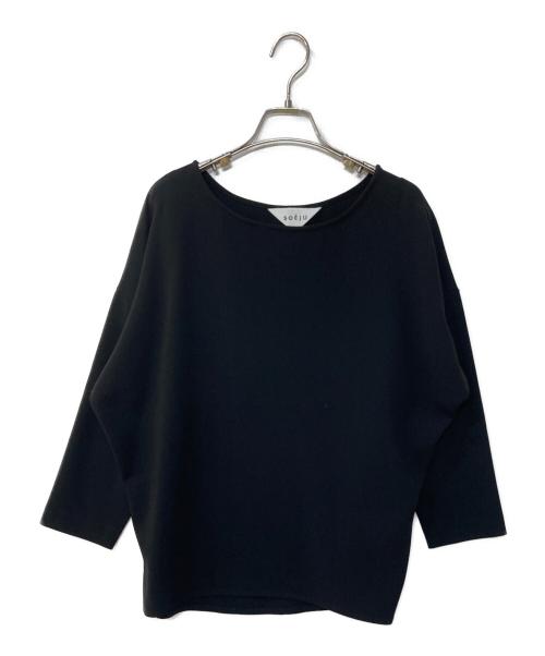 SOEJU（ソージュ）SOEJU (ソージュ) コクーンブラウス8分袖 ブラック サイズ:Lの古着・服飾アイテム