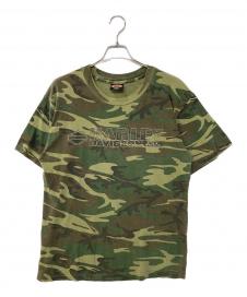 HARLEY-DAVIDSON ロゴプリントカモ柄Tシャツ