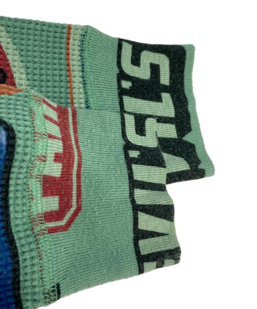 Hysteric Glamour（ヒステリックグラマー）Hysteric Glamour (ヒステリックグラマー) 総柄プリントサーマルカットソー グリーン サイズ:FREEの古着・服飾アイテム