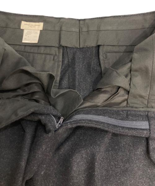 DRIES VAN NOTEN（ドリスヴァンノッテン）DRIES VAN NOTEN (ドリスヴァンノッテン) wool slacks ウールスラックス ブラック サイズ:50の古着・服飾アイテム