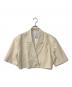 CLANE（クラネ）の古着「CROPPED TAILRED JACKET クロップドテーラードジャケット」｜ベージュ