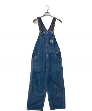 90年代 USA製 Carhartt カーハート デニム ビブオーバーオール ブルー (メンズ W34 L32) 中古 古着 T4884 中古・古着通販】CarHartt (カーハート) デニムオーバーオール