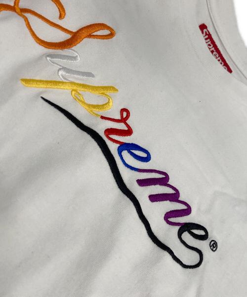 SUPREME（シュプリーム）Supreme (シュプリーム) CURSIVE S S TOP カーシブ 半袖 Tシャツ ホワイト サイズ:Sの古着・服飾アイテム