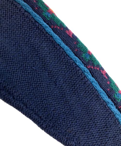 CHAPS RALPH LAUREN（チャップス ラルフローレン）CHAPS RALPH LAUREN (チャップス ラルフローレン) 80`Sハンドニット ネイビー サイズ:Lの古着・服飾アイテム