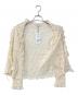 中古・古着 CODE A (コードエー) fluffy lace blouse フラッフィーレースブラウス ホワイト サイズ:F：8000円