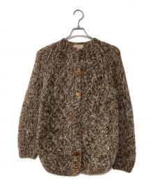 GHIBERTI（ギベルティ）の古着「50-60`sモヘアブレンドカーディガン　mohair cardigan」｜ブラウン