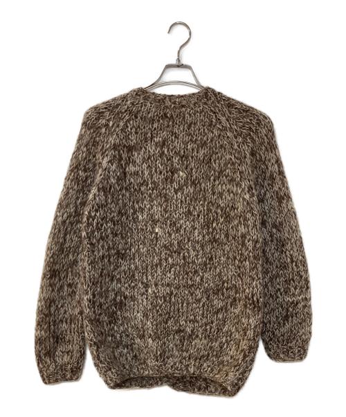 GHIBERTI（ギベルティ）GHIBERTI (ギベルティ) 50-60`sモヘアブレンドカーディガン　mohair cardigan ブラウン サイズ:Lの古着・服飾アイテム