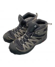SALOMON（サロモン）の古着「X WARD LEATHER MID GTX」｜グレー