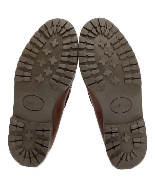 GUCCI（グッチ）GUCCI (グッチ) ホースビットチャッカローファー ブラウン サイズ:35の古着・服飾アイテム