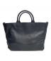 CELERI（セルリ）の古着「TOTE BAG レザー＆キャンバス リバーシブルトートバッグ」｜ネイビー×ホワイト
