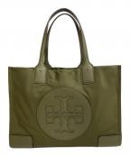 TORY BURCHトリーバーチ）の古着「ELLA ナイロントートバッグ」｜グリーン