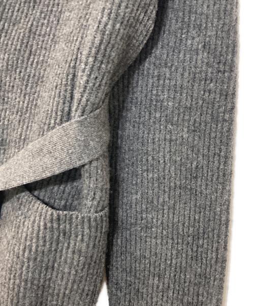 AURALEE（オーラリー）AURALEE (オーラリー) MILLED FRENCH MERINO RIB KNIT CARDIGAN カーディガン グレー サイズ:1の古着・服飾アイテム