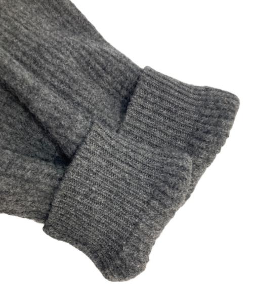AURALEE（オーラリー）AURALEE (オーラリー) MILLED FRENCH MERINO RIB KNIT CARDIGAN カーディガン グレー サイズ:1の古着・服飾アイテム