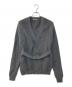 AURALEE（オーラリー）の古着「MILLED FRENCH MERINO RIB KNIT CARDIGAN カーディガン」｜グレー