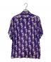 EVISU (エヴィス) 骸骨柄アロハシャツ パープル サイズ:40：7000円
