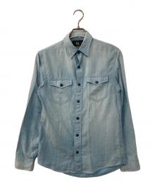 RRL（ダブルアールエル）の古着「シャンブレーシャツ」｜スカイブルー
