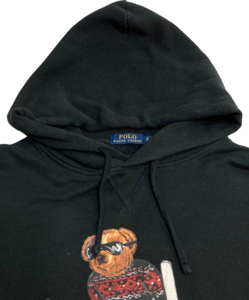 POLO RALPH LAUREN（ポロ・ラルフローレン）POLO RALPH LAUREN (ポロ・ラルフローレン) ポロベアーフーディ ブラック サイズ:XLの古着・服飾アイテム