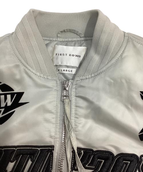 FIRST ROW（ファーストロウ）FIRST ROW (ファーストロウ) MA-1 Bomber Jacket MA-1ジャケット グレー サイズ:XLの古着・服飾アイテム