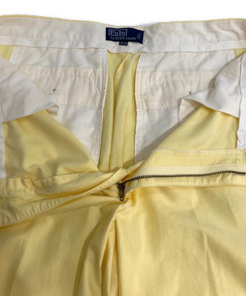 POLO RALPH LAUREN（ポロ・ラルフローレン）POLO RALPH LAUREN (ポロ・ラルフローレン) ワイドチノパン WIDE CHINO PANTS イエロー サイズ:W36の古着・服飾アイテム