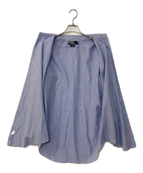 POLO RALPH LAUREN（ポロ・ラルフローレン）POLO RALPH LAUREN (ポロ・ラルフローレン) ESTATE ストライプ ドレスシャツ ブルー サイズ:42-84の古着・服飾アイテム