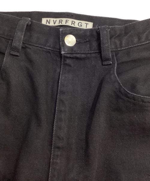 NVRFRGT（ネヴァーフォーゲット）NVRFRGT (ネヴァーフォーゲット) 3D TWISTED WIDE LEG JEANS 3D ツイステッド ワイド レッグ ジーンズ デニム パンツ ブラック サイズ:2の古着・服飾アイテム