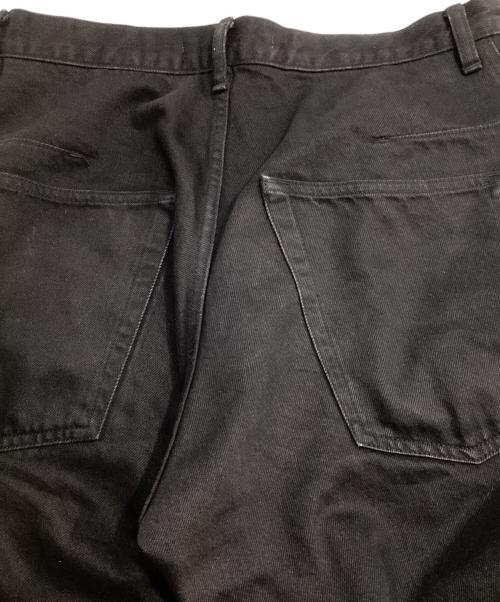 NVRFRGT（ネヴァーフォーゲット）NVRFRGT (ネヴァーフォーゲット) 3D TWISTED WIDE LEG JEANS 3D ツイステッド ワイド レッグ ジーンズ デニム パンツ ブラック サイズ:2の古着・服飾アイテム