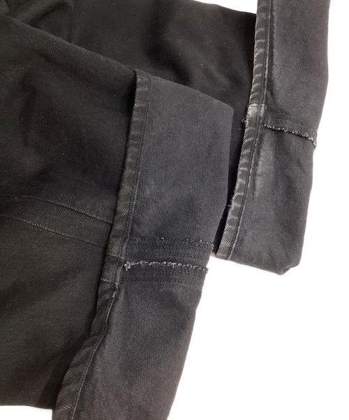 NVRFRGT（ネヴァーフォーゲット）NVRFRGT (ネヴァーフォーゲット) 3D TWISTED WIDE LEG JEANS 3D ツイステッド ワイド レッグ ジーンズ デニム パンツ ブラック サイズ:2の古着・服飾アイテム