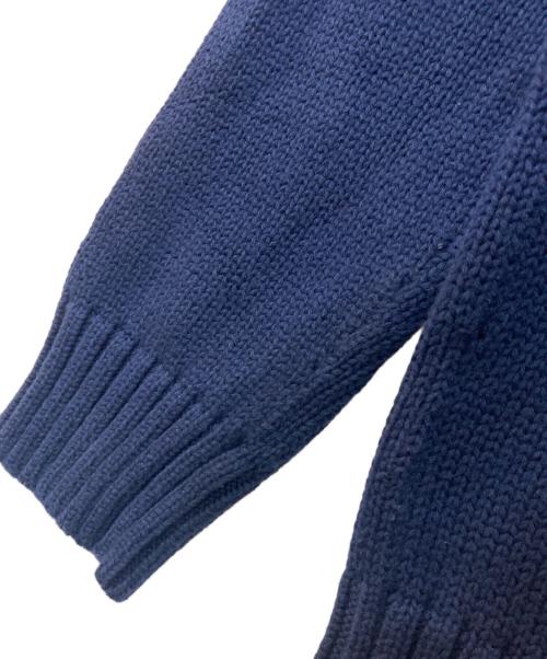 RALPH LAUREN（ラルフローレン）RALPH LAUREN (ラルフローレン) ロゴクルーネックニット ネイビー サイズ:Mの古着・服飾アイテム