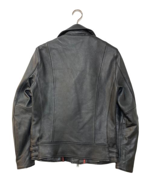 BUFFALO BOBS（バッファローボブズ）BUFFALO BOBS (バッファローボブズ) THUNDERBOLT-HVY SHEEP ダブルレザージャケット ブラック サイズ:2の古着・服飾アイテム
