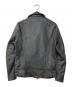 BUFFALO BOBS (バッファローボブズ) THUNDERBOLT-HVY SHEEP ダブルレザージャケット ブラック サイズ:2：13000円