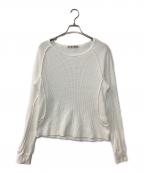 NVRFRGTネヴァーフォーゲット）の古着「Waffle Thermal Long Sleeve T-shirt ワッフル サーマル ロングスリーブ」｜ホワイト