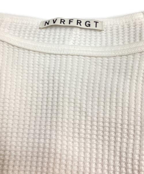NVRFRGT（ネヴァーフォーゲット）NVRFRGT (ネヴァーフォーゲット) Waffle Thermal Long Sleeve T-shirt ワッフル サーマル ロングスリーブ ホワイト サイズ:3の古着・服飾アイテム