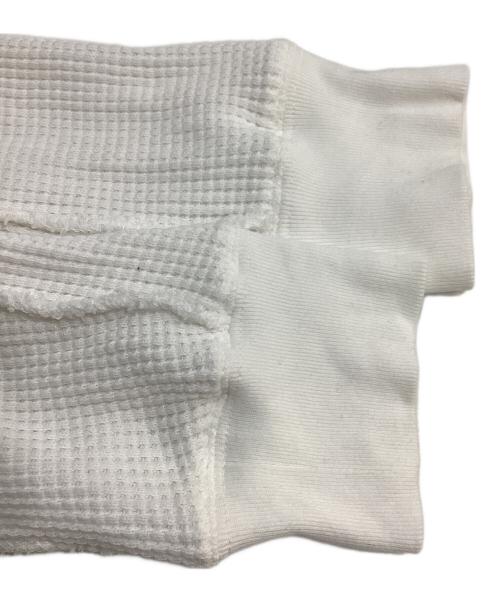 NVRFRGT（ネヴァーフォーゲット）NVRFRGT (ネヴァーフォーゲット) Waffle Thermal Long Sleeve T-shirt ワッフル サーマル ロングスリーブ ホワイト サイズ:3の古着・服飾アイテム