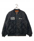 X-LARGE×NASエクストララージ×ナズ）の古着「キルティングジャケット」｜ブラック