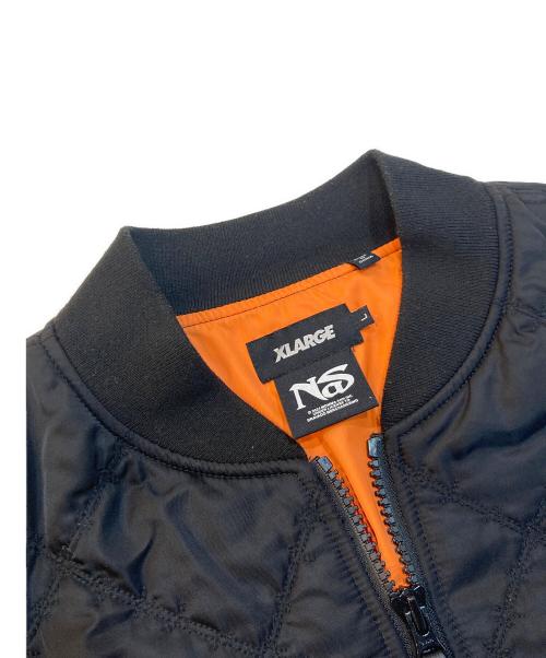 X-LARGE（エクストララージ）X-LARGE (エクストララージ) NAS (ナズ) キルティングジャケット ブラック サイズ:Lの古着・服飾アイテム