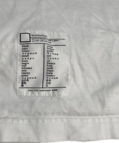 NEIGHBORHOOD（ネイバーフッド）NEIGHBORHOOD (ネイバーフッド) BW CREWNECK TEE クルーネックティー ホワイト サイズ:Lの古着・服飾アイテム