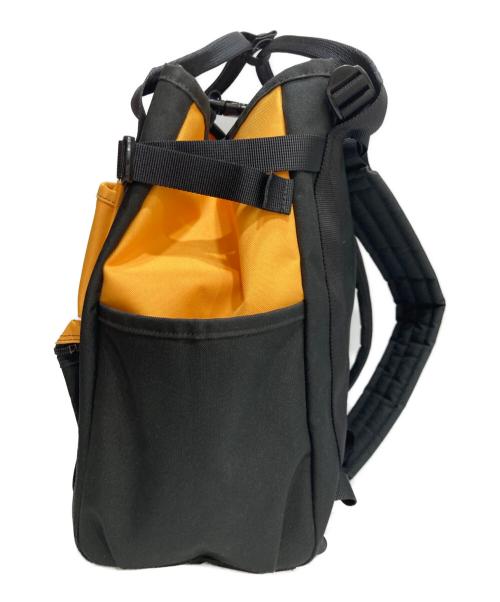 PORTER（ポーター）PORTER (ポーター) UNION RUCKSACK ブラック×イエローの古着・服飾アイテム