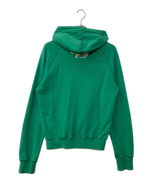DSQUARED2（ディースクエアード）DSQUARED2 (ディースクエアード) ロゴプリントパーカー グリーン サイズ:Mの古着・服飾アイテム