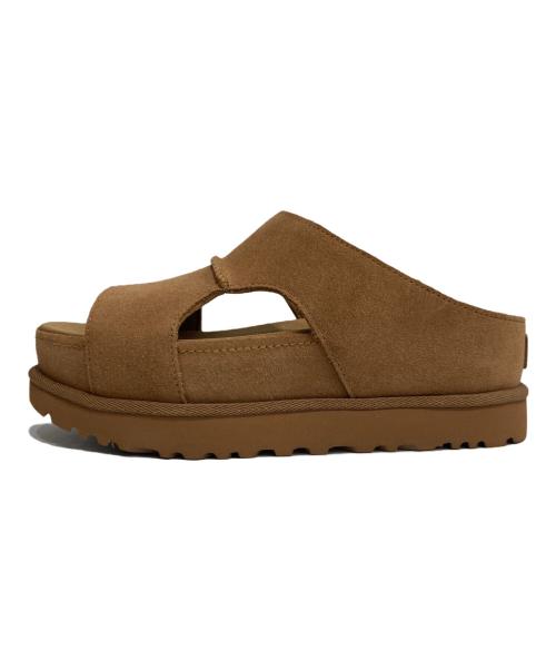 UGG（アグ）UGG (アグ) Goldenstar Hi Cutout Slide ゴールデンスター ハイ カットアウト スライド ブラウン サイズ:25の古着・服飾アイテム